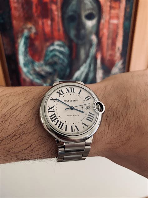 cartier ballon bleu 42mm steel